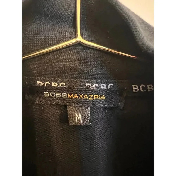 Bcbg zipper long sleeve sweatshirt with rinstone crown on the back size medium - Picture 4 of 7